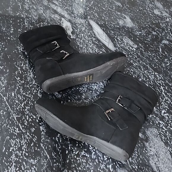 BRAND NEW HERSTYLE LINDELL FLAT HEEL CALF SIDE ZIPPER SLOUCH ANKLE BOOTIES - Picture 10 of 16